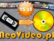 Przegrywanie VHS na DVD Gdansk - 15 zł za całą kasetę
