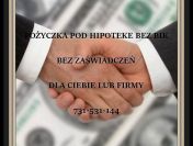 PRYWATNE POZYCZKI POD ZASTAW NIERUCHOMOSCI DLA FIRM KOSZT 15% ROCZNIE