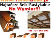 Tanie Belki rustykalne Na Wymiar imitacja drewna