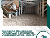 Docieplenia budynku celulozą i włóknem drzewnym Steico usługa zadmuchu
