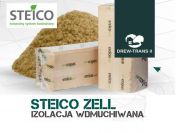 Zadmuch izolacji wduchiwanej STEICO zell z włókna drzewnego + maszyna