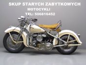 SKUP STARYCH ZABYTKOWYCH MOTOCYKLI MOTOROWERÓW MOTORÓW SAMOCHODÓW PRL