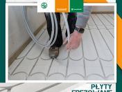 Płyty frezowane suchy jastrych Fermacell Therm25 ogrzewanie podłogowe