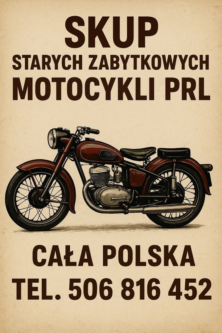 Kupię stare, zabytkowe motocykle: OSA, WSK, WFM, JAWA, MOTORYNKA! Całą kolekcję! Gdańsk - Zdjęcie 1