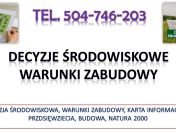 Uzyskanie warunków zabudowy dla działki budowlanej, , tel. 504-746-203