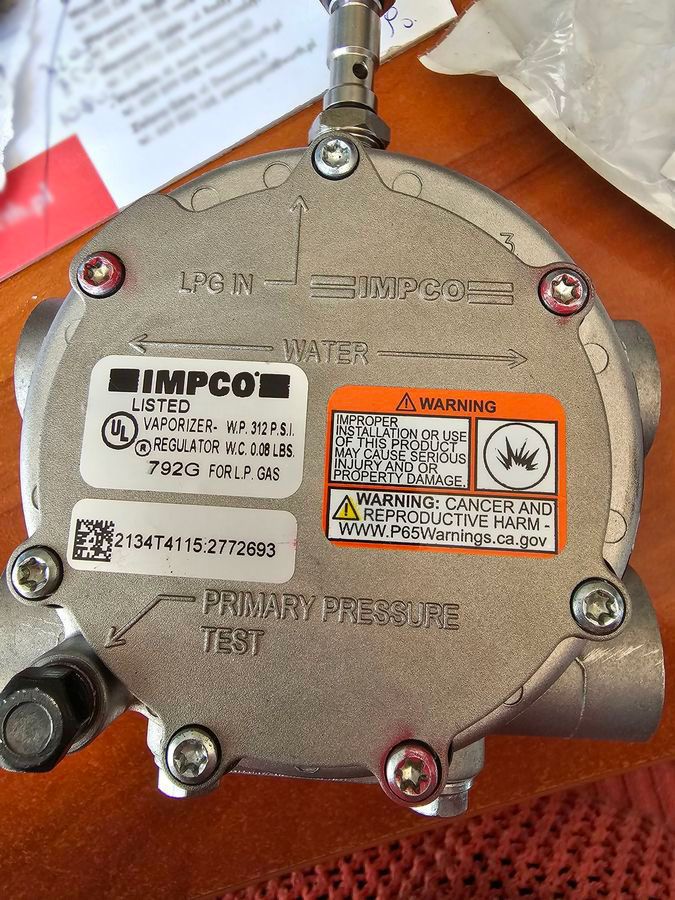 Parownik reduktor gazu LPG Linde oryginał części zamienne wózki widłowe  - Zdjęcie 1