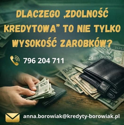 Dlaczego „zdolność kredytowa” to nie tylko wysokość zarobków? Gdańsk - Zdjęcie 1