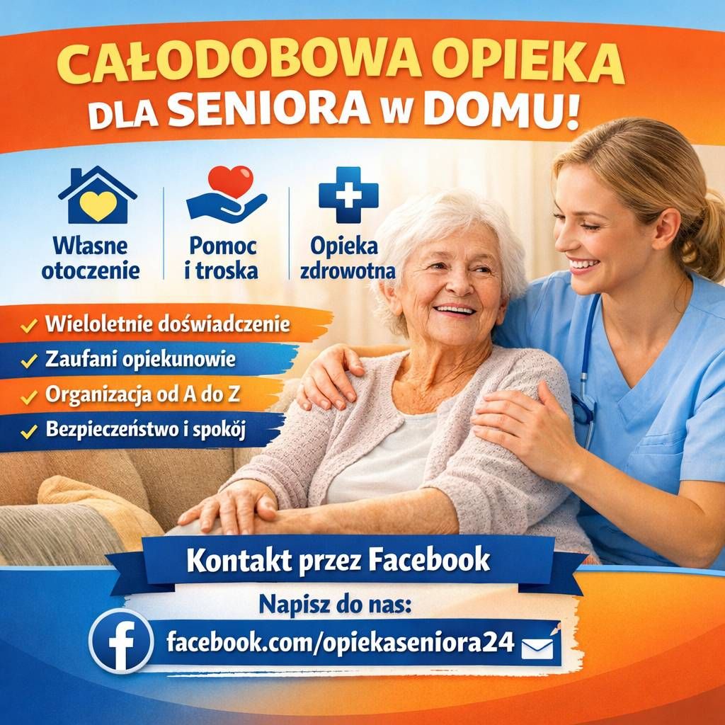 Oferujemy całodobową opiekę domową nad seniorami cała Polska - Zdjęcie 1