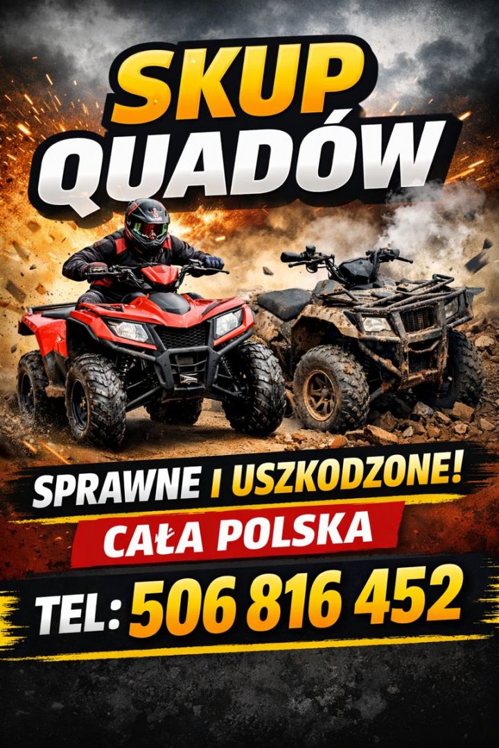 SKUP QUADÓW QUAD QUADY ATV BUGGY SSV -CAŁA POLSKA 24H/7 Gdańsk - Zdjęcie 1