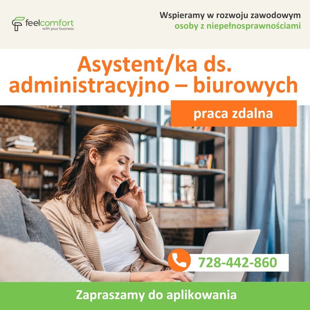Asystent/ka ds. administracyjno – biurowych -  praca zdalna  - Zdjęcie 1