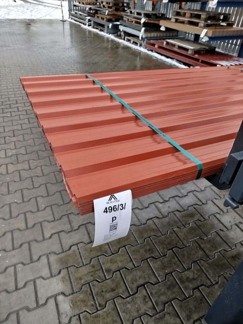 Blacha trapezowa w pakietach - T-18 ceglany połysk - HIT !  - Zdjęcie 1