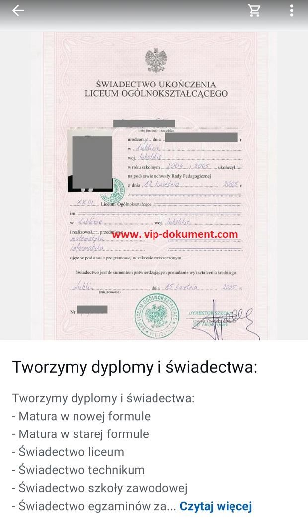 Tu kupisz mature, średnie, dyplom studiów, magister. Gdańsk - Zdjęcie 1