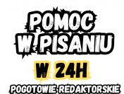 Profesjonalna pomoc naukowa - korekty, pomoc w pisaniu, redagowaniu