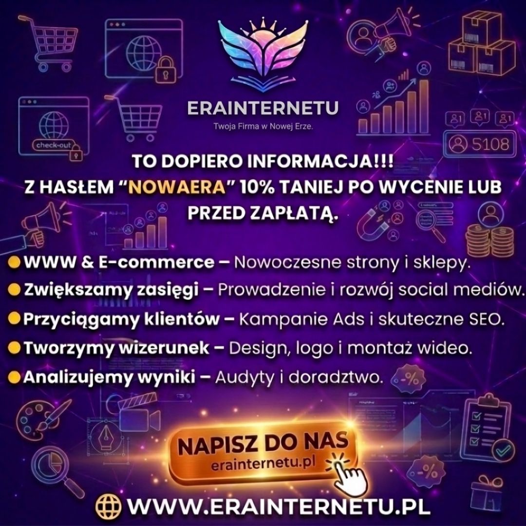 Twój biznes zasługuje na nowoczesną stronę! Projektowanie WWW i E-commerce Gdańsk - Zdjęcie 1