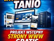 Tanie strony WWW + projekt wstępny strony internetowej za darmo