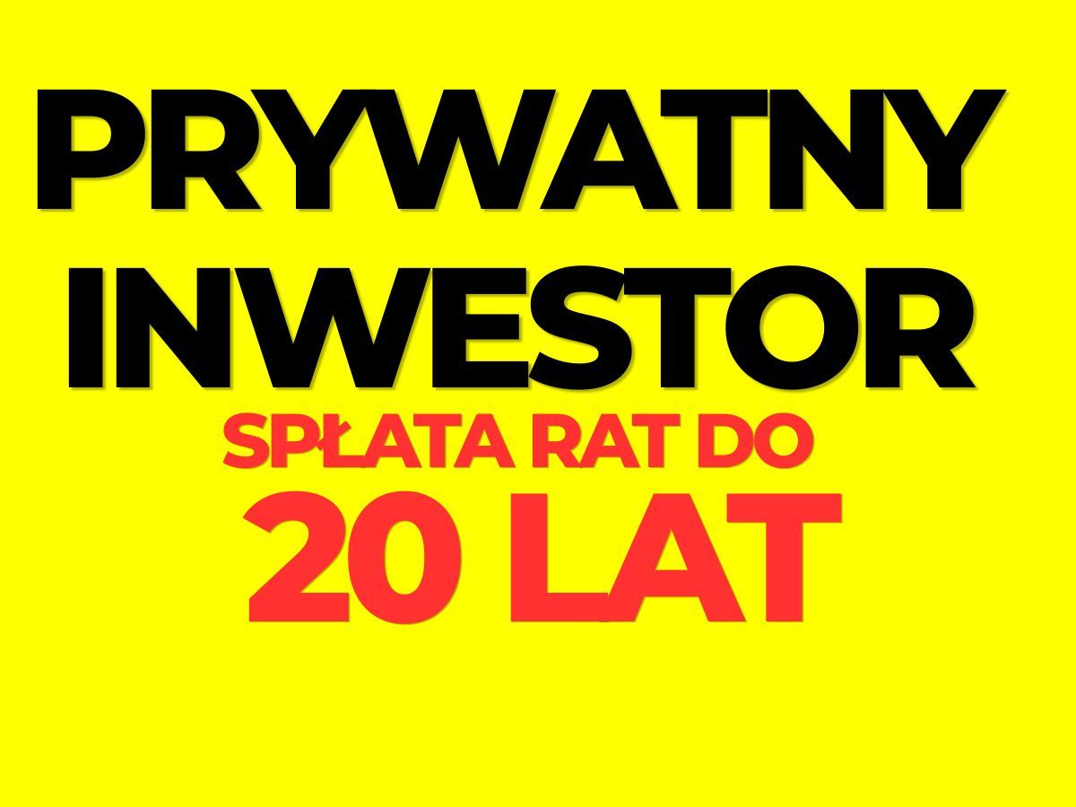 Prywatny inwestor raty notarialne do 20 lat Gdańsk - Zdjęcie 1