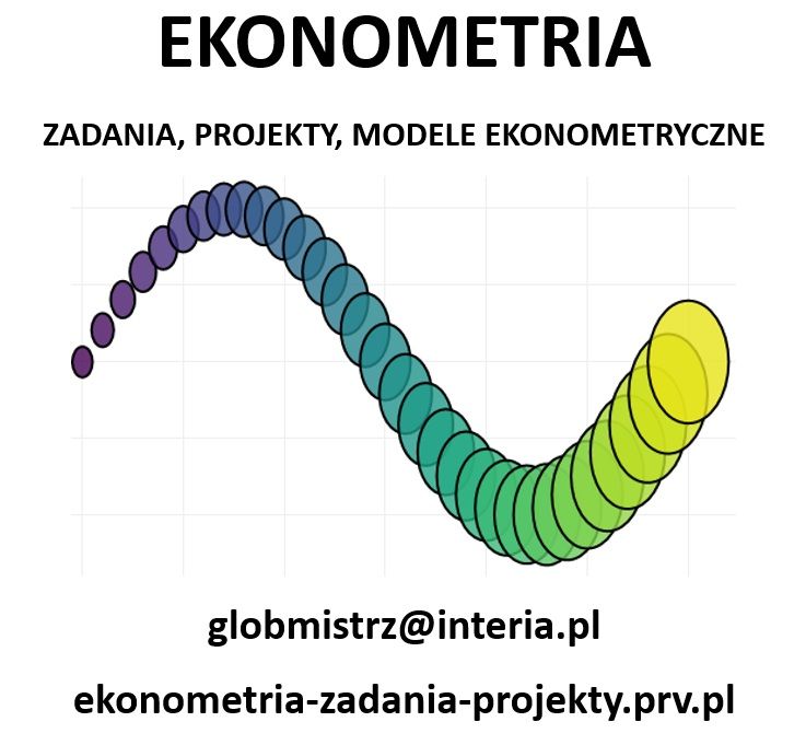 EKONOMETRIA - ZADANIA, PROJEKTY, MODELE EKONOMETRYCZNE Gdańsk - Zdjęcie 1