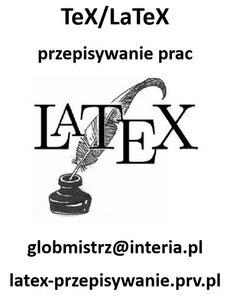 LATEX - SKŁAD TEKSTÓW MATEMATYCZNYCH, PRZEPISYWANIE PRAC Gdańsk - Zdjęcie 1