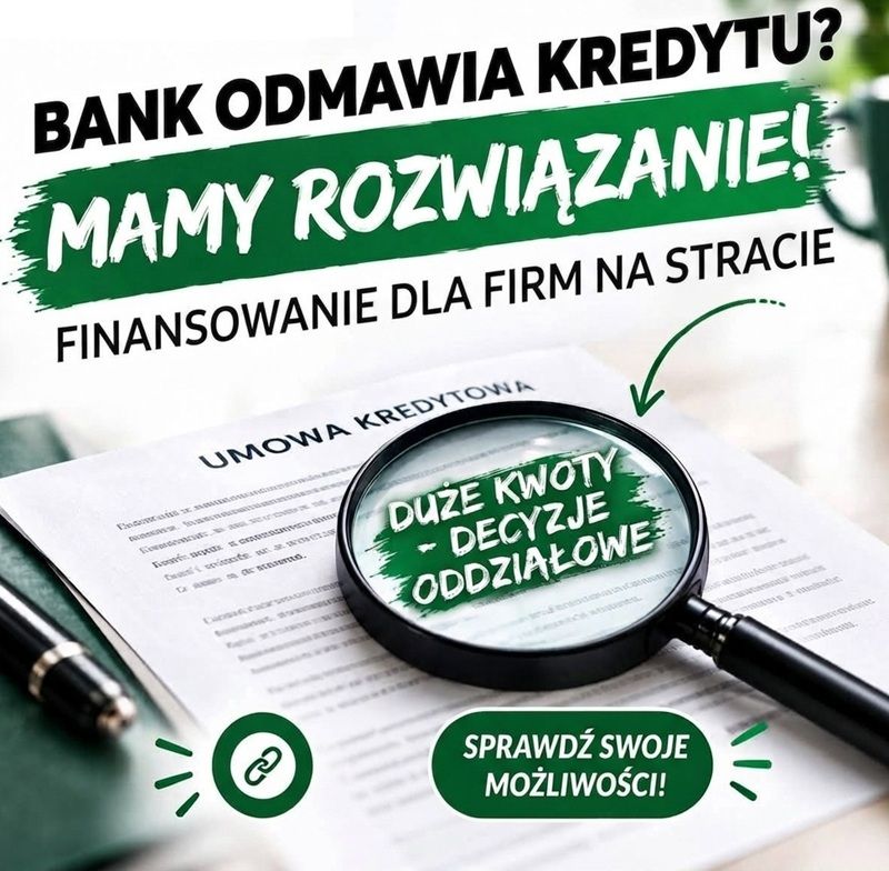 STRATA W PIT? NISKI DOCHÓD? BANK ODMÓWIŁ KREDYTU? TWOJA FIRMA NADAL MA SZANSĘ Gdańsk - Zdjęcie 1